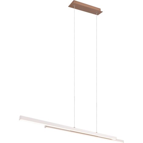 Lampada a sospensione LED, metallo, grigio, 110x150x8,5 cm, Odio (1/4)