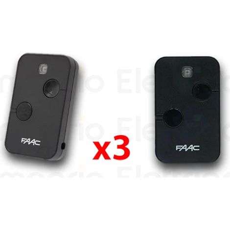 faac 3 x télécommande 2 canaux xt2 868 slh lr 7870091