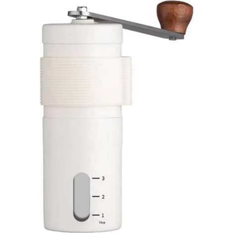 Manuelle, verstellbare Kaffeemühle aus Edelstahl – tragbare Mühle mit Feinmahlgradeinstellung, ideales Geschenk für Feinschmecker
