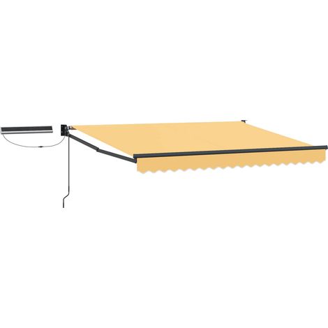 Electric Retractable Awning Sand 100% Polyester and Aluminium vidaXL (1/5)
