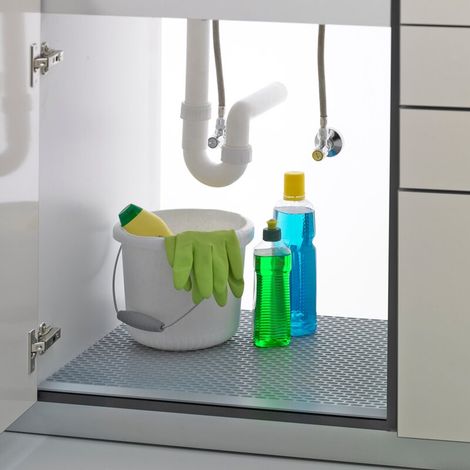 Hettich Spülenschrank-Wasserschutzmatte, zuschneidbar, 9079862, 1200x 580mm, Polystyrol (1/4)