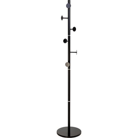 Perchero de metal con 5 ganchos D36x178h cm