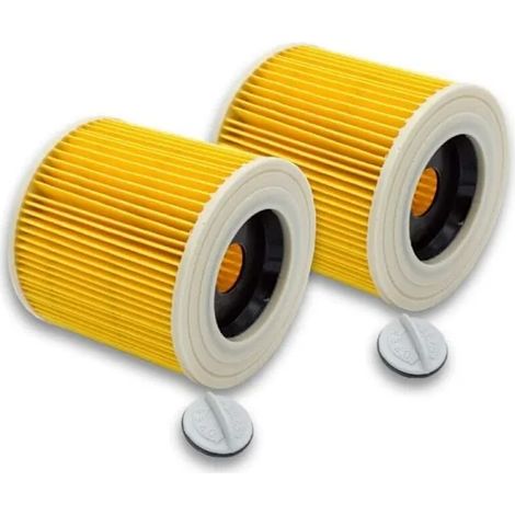 Filiyano-2 cartouches filtrantes pour aspirateur, compatibles avec Kärcher WD2 WD3 MV3 MV2 A2004 A2054 A2204 A2656 (1/4)