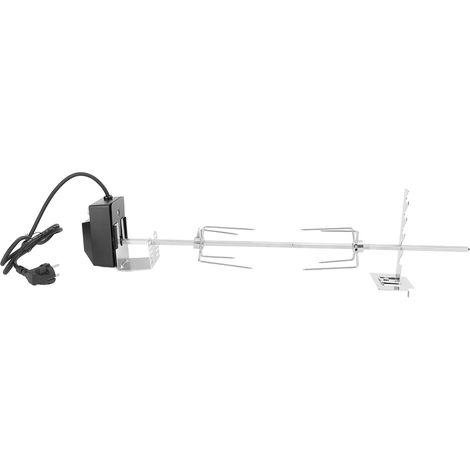 Kit de rôtisserie avec interrupteur étanche, moteur à rotation stable, grande capacité de charge, acier inoxydable, kit universel robuste, prise UE 220 V (1/5)