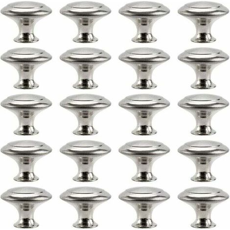 INHHUB Bouton de Meuble Cuisine Poignées Cabinet Acier Inox Portes Coupe Décoration Porte Cabinet Placard Tiroir Armoire(20PCS)-INHHUB (1/4)