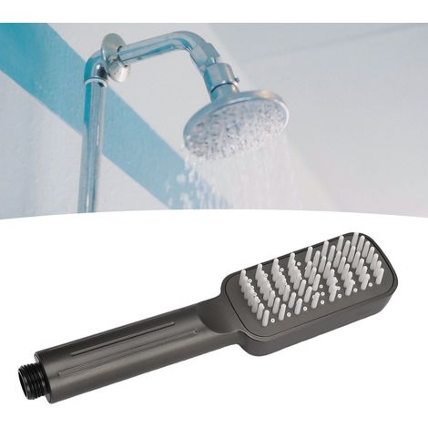 Cabezal de ducha cuadrado a presión para baños con efecto lluvia y diseño antical: modelo premium con chorro potente y consumo de agua económico. (1/5)
