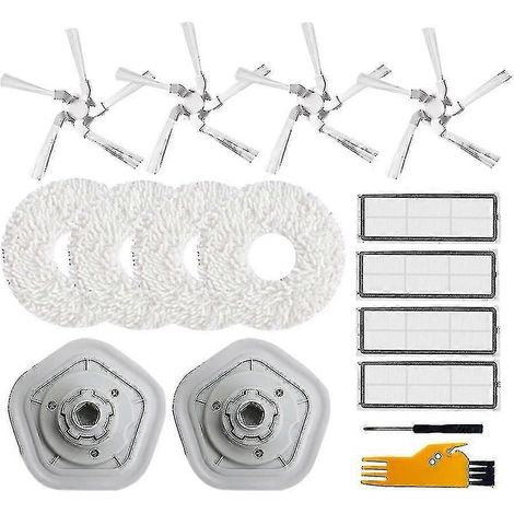 16 pièces compatibles avec les balais à franges Dreame W10/W10 Pro : filtre HEPA, brosse latérale (1/5)