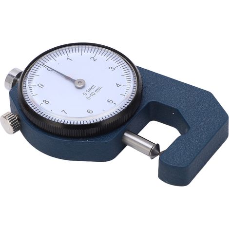 Tragbares Dickenmessgerät, Skalenkomparator mit Zeiger, verschleißfestes Mikrometer, Präzisionsmessung 0-10 mm, spitzer Kopf. (1/5)
