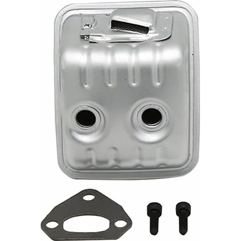 Silencieux d'échappement avec vis et joint - Pièces de rechange pour moteur de tronçonneuse - Silencieux de rechange - Compatible avec les tronçonneuses Husqvarna (hus450) (1/5)