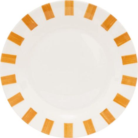 Lot de 6 Assiettes à Dessert "Cheri" 19cm Ocre