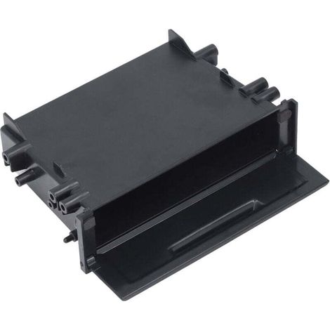 Universal Black ABS Interior Organizer for 1DIN Car Radio Storage Box (1/4)