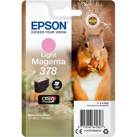 Epson Squirrel C13T37864020 cartucho de tinta 1 pieza(s) Original Rendimiento estándar Magenta claro