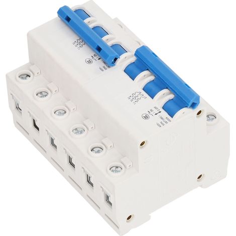 Manueller Umschalter 3P+3P 63A AC400V 4500A, doppelter Leistungsschalter auf DIN-Schiene, 3-poliger Mikroverriegelungsschalter, 3P-Quellenumschaltung, elektrischer Schutz. (1/5)