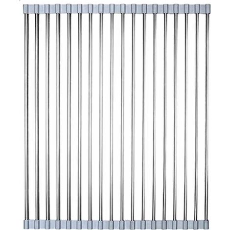Égouttoir À Vaisselle - Acier Inoxydable - Pliable Et Détachable - Pour Évier De Cuisine - 47 x 36 cm - 1 Pièce (1/5)