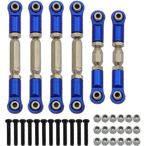 Biellettes de direction métalliques pour Arrma SENTON 1/10, bleues (1/5)