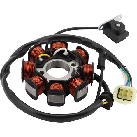 Compatible with Kawasaki KLX150 and KLX140 off-road motorcycle magneto stator coils 21003-0066 and 21003-0116, original factory upgrade version. (1/4)