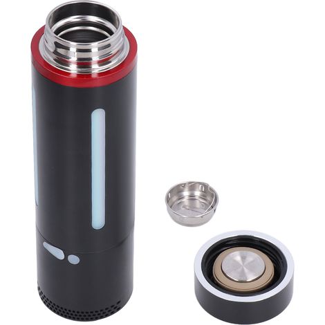 Bouteille isotherme intelligente rechargeable par USB avec haut-parleur Bluetooth, musique et lumière, affichage de la température (1/5)