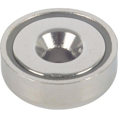 fix-o-moll Topfmagnet Neo.Ø20, H6,9,m.Senkb. Ø4,5 Inhalt: 1 (1/2)