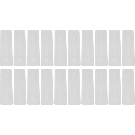 20 protège-cheveux PVC épais rectangulaires longue, plaques isolantes thermiques pour extensions (1/5)