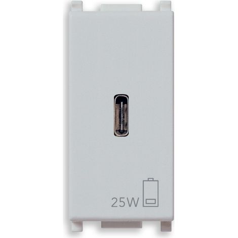 VIMAR - 14292.C.25.SL Alimentatore USB C PD 25W Silver