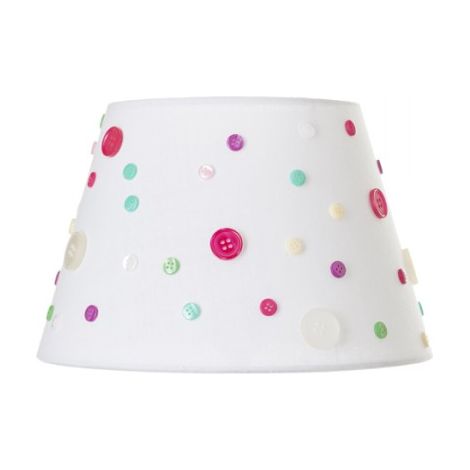 Lampadario DELISA 25/16 paralume Bianco Bottoni max. 28W