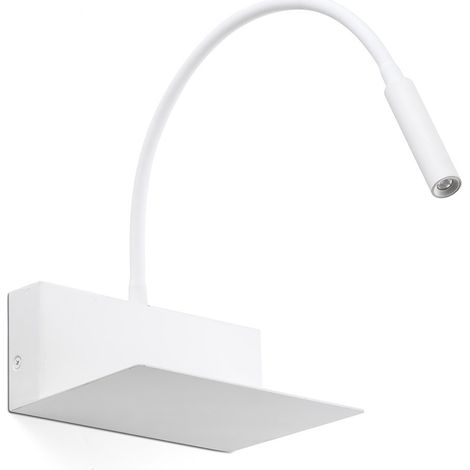LAMARR Aplique de pared lector blanco