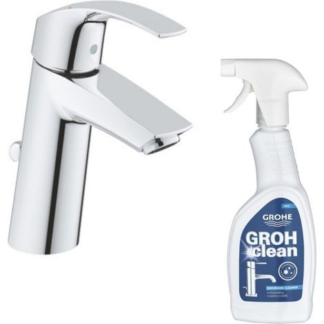 GROHE Mitigeur lavabo Eurosmart taille M + Nettoyant Grohe