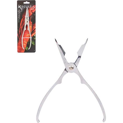 TENACILLA MARISCO ACERO INOXIDABLE 18 CM KINVARA