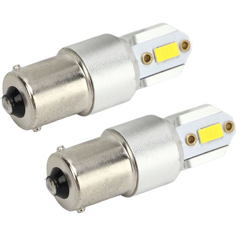 Deux ampoules de feux de recul LED 1156, étanches IP67, 110 W, 2600 lm, ampoules de clignotants, adaptées aux voitures, SUV, camions et camping-cars, jaunes, 3000 K. (1/5)