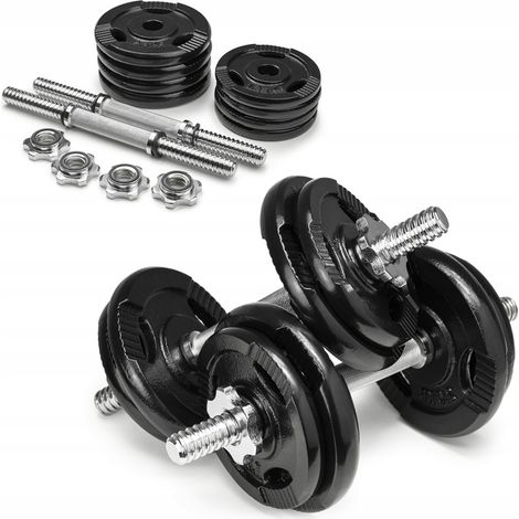 Kurzhanteln 20 kg, 2 x 10 kg, 2 x Kurzhantel-Langhantel-Set