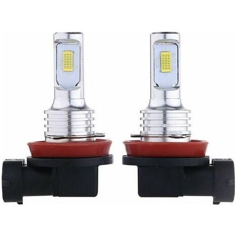 2x 35W 4000LM 6000K White LED H11 H8 H9 H16 Fog Lights Bulbs Kit (1/5)