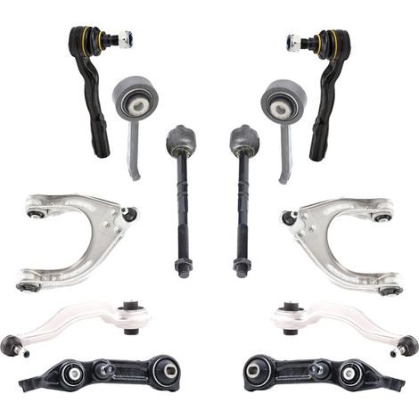 KIT BRACCIO OSCILLANTE 12 PEZZI COMPATIBILE CON MERCEDES-BENZ CLASSE CLASSE CLS (C219) C / Kit Sospensione Completo OE/OEM / Bracci Oscillanti + Testine Sterzo / Sostituzione Diretta OEM