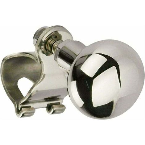 RHG Boule de Volant Voiture INOX Boule de Volant Voiture Booster De Volant De Voiture Universel Bouton Poignée Boule de Rappel de Volant Bouton pour Volant Boule Commande Volant Voiture