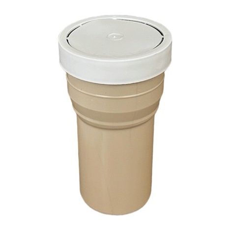 Tronchetto wc con guarnizione in pvc : Colore - Avorio, Diametro - 100