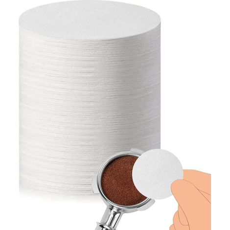 Ungebleichtes Espresso-Filterpapier – Für Espressomaschinen – Einwegpapier für Siebträger – 500 Stück (1/5)