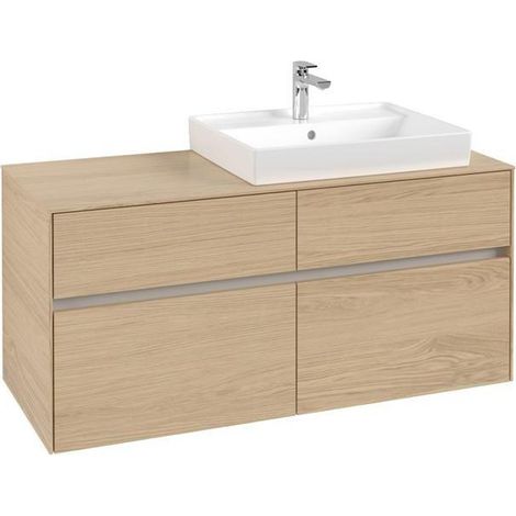 VB Lavabo US Collaro 1200x548x500mm 4 Éviers Lavabo re Chêne Nordique