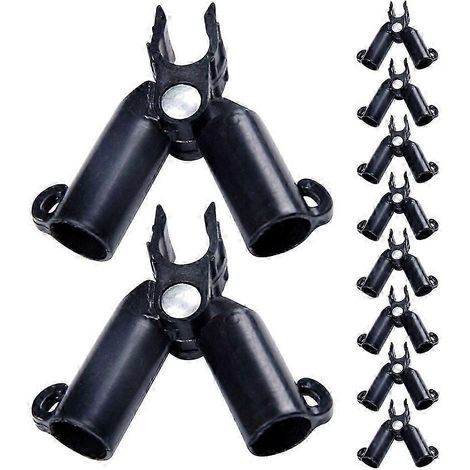 Filiyano – support pour plantes – Lot de 10 clips de fixation pour treillis de jardin, connecteurs de support pour plantes, raccords de type A (1/4)