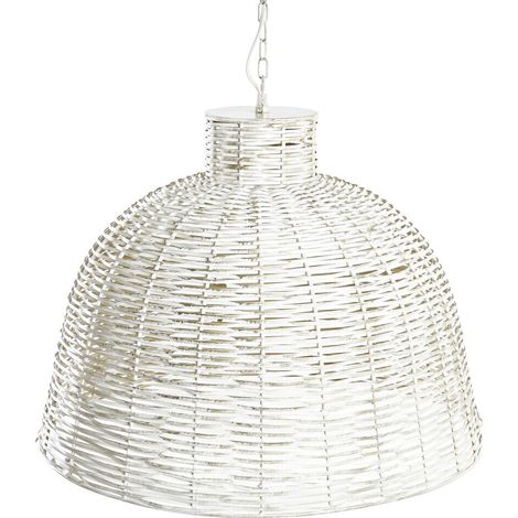 DKD Home Decor Suspension Blanc Doré Fer 51x51x38 cm (1/5)