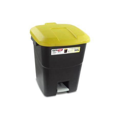 SECCHIO A PEDALE ECOLOGICO GIALLO