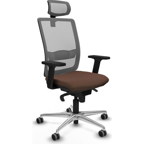 Chaise piqueras y crespo Haches gris maille aluminium (1/2)