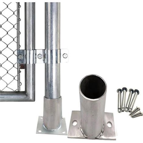 de base pour pergola Support de bride ronde de diamètre 120140150190200MM, supports de poteau de garde-corps de terrasse pour clôture fixe/boîte aux lettres(DIA 30 x 40MM(1.2 x 1.6IN)) (1/5)