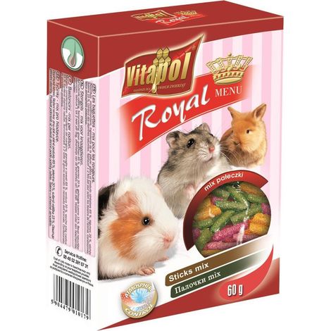 Vitapol  Palitos mixtos para roedores y conejos 60 g - Palitos mixtos para roedores y conejos 60 g