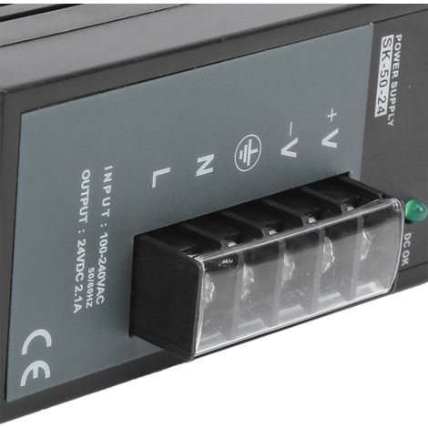 Alimentation à découpage sur rail DIN AC100-240V SK-50-24 (1/5)
