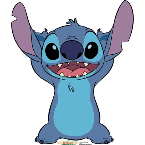 Figurine en carton Lilo et Stitch – Stitch souriant – Ultra léger – Décoration chambre 93 cm – Facile à ranger – Star Cutouts