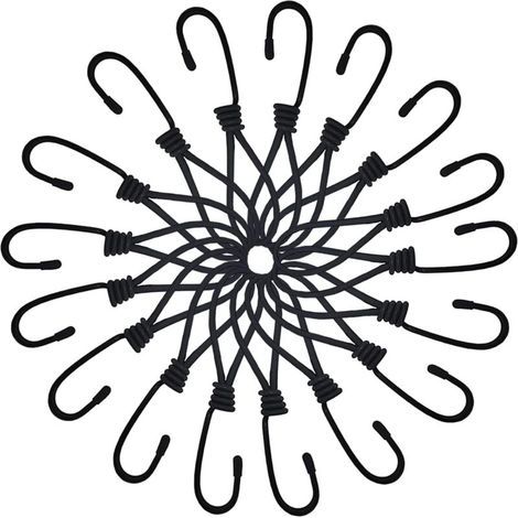 30 Pièces Tendeurs Elastique avec Crochets, 16cm Elastiques Sandows, Sandow Elastique pour Fixation Bache, Camping, Tente, Pavilion (1/5)