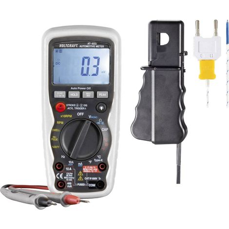 VOLTCRAFT AT-400 Multimetro portatile digitale Strumento di misura per automotive CAT IV 600 V Display (Counts): 4000 (1/2)