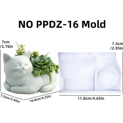 (Moule SANS PPDZ-16) Moule en silicone pour pot de fleurs en résine, motif relief montagneux, ruisseau de montagne, eau courante, boîte de rangement, coupelle à bougie, moule en gypse (1/4)