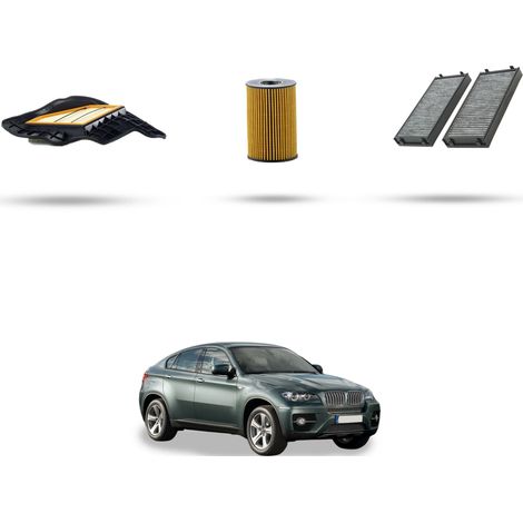 Kit tagliando 3 filtri compatibile con Bmw x6 (E71) 50ix 300kw dal 2008 al 2014 (1/4)