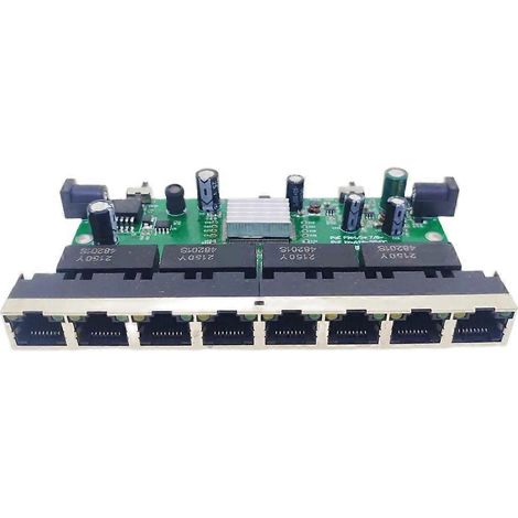 RPOE 10/100M 8-Port-Ethernet-Switch, Kommunikationsmodul auf PCBA-Netzwerkkarte (1/5)