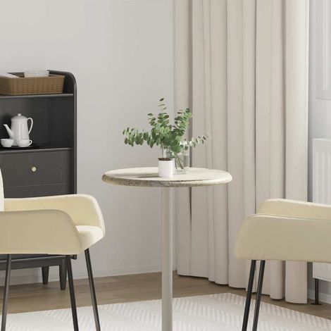 vidaXL Tablero para mesa mármol gris Ø50x2,5 cm (1/4)